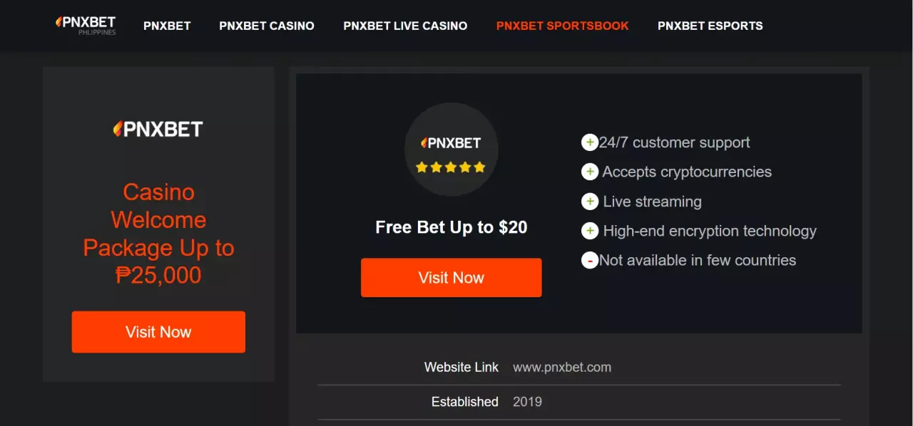 PNXBET ball sports online betting